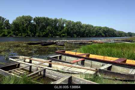 A Holt-Tisza partja Mártélyon-stock-foto