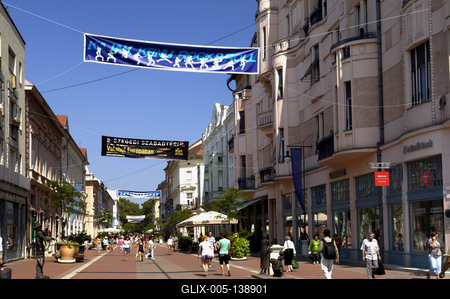 Szeged, Kárász utca-stock-foto