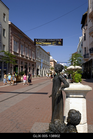 Szeged, Kárász utca-stock-foto