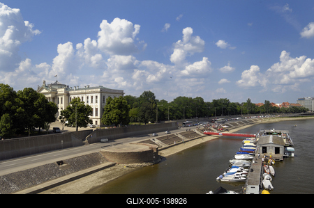 Szeged, Tisza-part-stock-foto