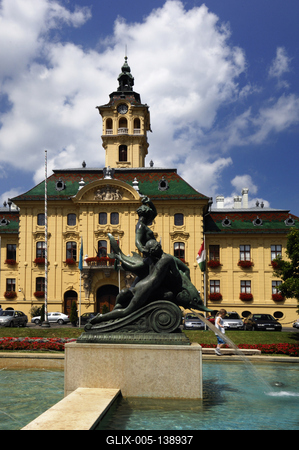 Szeged, Városháza-stock-foto