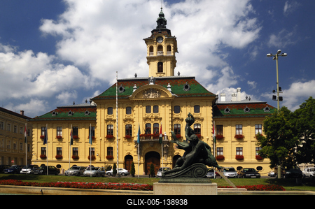 Szeged, Városháza-stock-foto