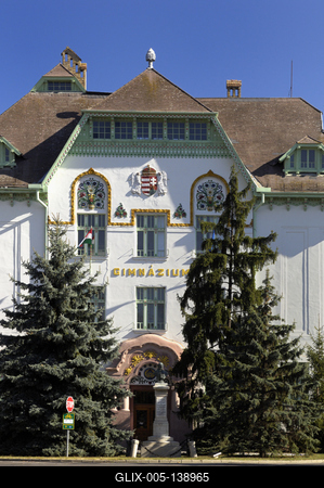 Csongrád, Batsányi János Gimnázium (BJG)-stock-foto