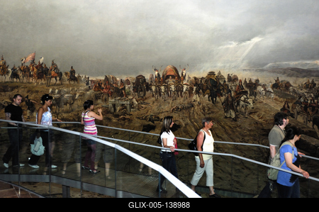 Ópusztaszer, Feszty-körkép-stock-foto