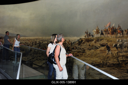 Ópusztaszer, Feszty-körkép-stock-foto