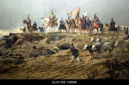 Ópusztaszer, Feszty-körkép-stock-foto