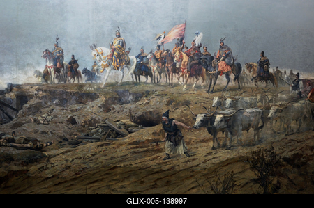 Ópusztaszer, Feszty-körkép-stock-foto