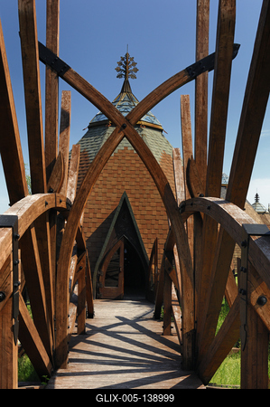 Ópusztaszer, Nemzeti Történeti Emlékpark-stock-foto