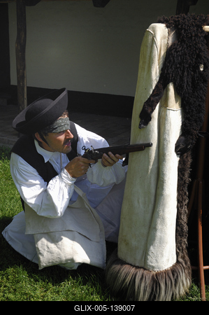 Ópusztaszer, Szabadtéri néprajzi gyűjtemény-stock-foto