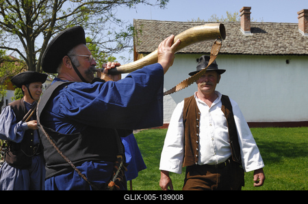 Ópusztaszer, Szabadtéri néprajzi gyűjtemény-stock-foto