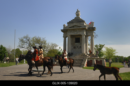 Ópusztaszer, Árpád-emlékmű-stock-foto
