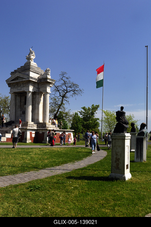 Ópusztaszer, Árpád-emlékmű-stock-foto