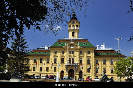 Szeged, Városháza-stock-foto