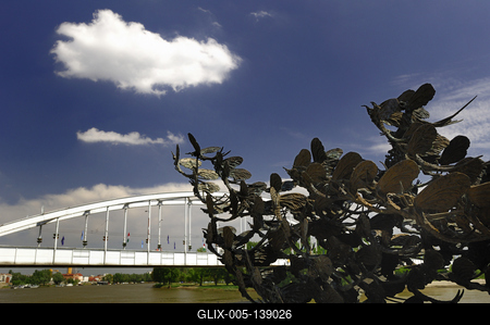 Szeged, Belvárosi híd-stock-foto