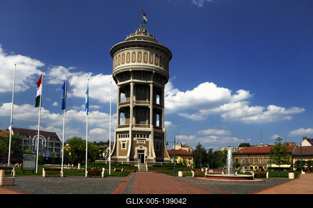 Szeged, Víztorony-stock-foto