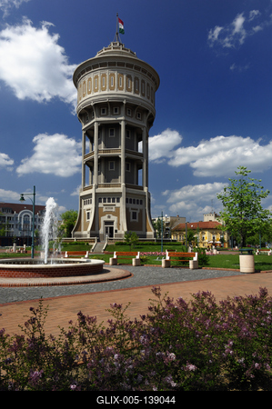 Szeged, Víztorony-stock-foto