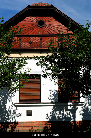 Szeged, napsugaras ház az Alsóvárosban-stock-foto