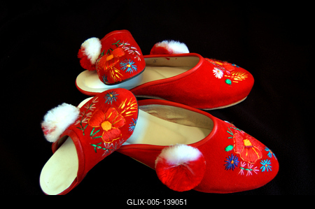 A szegedi papucs-stock-foto