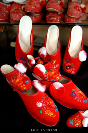 A szegedi papucs-stock-foto