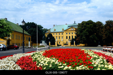 Kalocsa, Érseki Palota - Főszékesegyházi Könyvtár-stock-foto