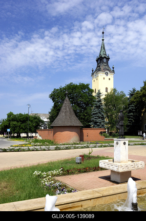 Hajdúnánás, Református templom-stock-foto