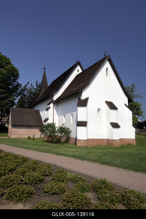 Nyíracsád, Árpád-kori műemlék Református templom-stock-foto