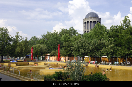 Debrecen, Aquaticum Strand- és Termálfürdő-stock-foto