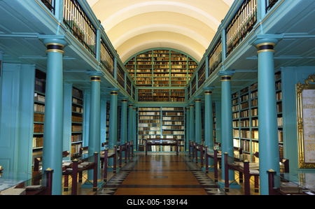 A Debreceni Református Kollégium Nagykönyvtára-stock-foto