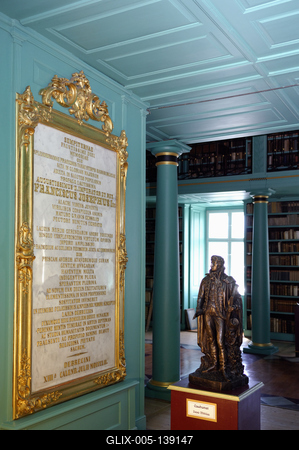 A Debreceni Református Kollégium Nagykönyvtára-stock-foto