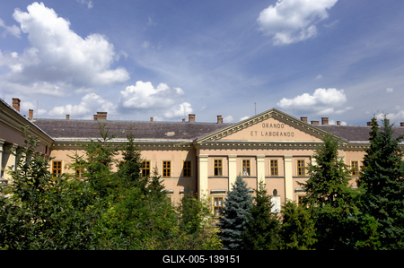 A Debreceni Református Kollégium-stock-foto