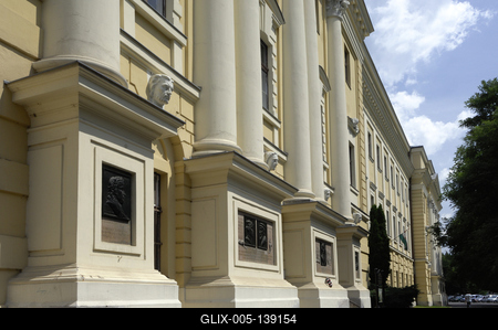 A Debreceni Református Kollégium-stock-foto