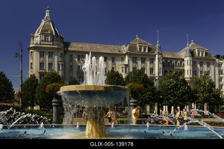 Debrecen, Grand Hotel Aranybika-stock-foto