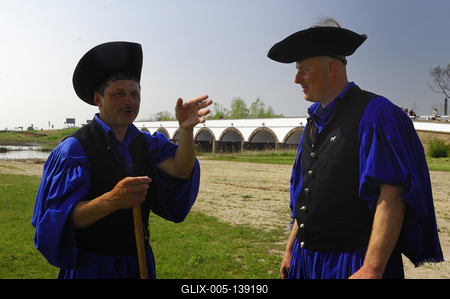 Hortobágyi csikósok-stock-foto