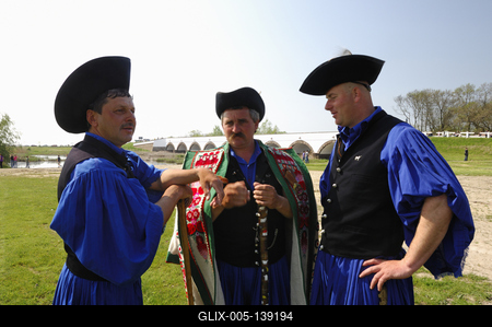 Hortobágyi csikósok-stock-foto