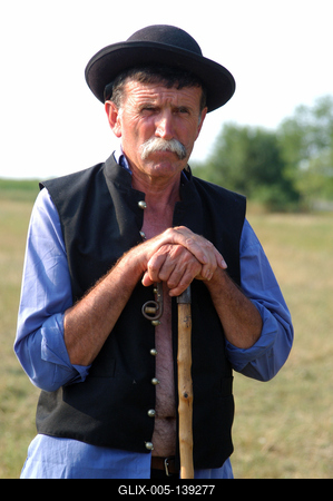 Hortobágyi pásztor-stock-foto