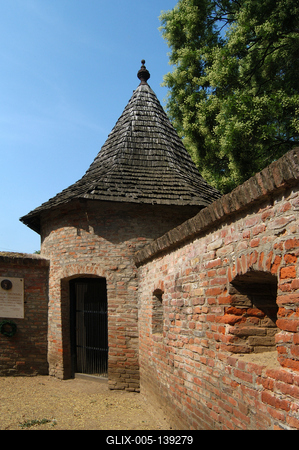 Hajdúszoboszló, Erődfal és bástya-stock-foto