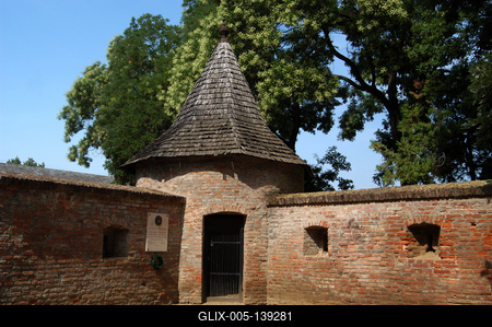 Hajdúszoboszló, Erődfal és bástya-stock-foto