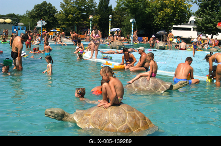 Hajdúszoboszló, Hungarospa Strand- és Gyógyfürdő-stock-foto