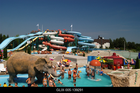 Hajdúszoboszló, Hungarospa Strand- és Gyógyfürdő-stock-foto