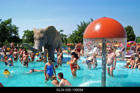 Hajdúszoboszló, Hungarospa Strand- és Gyógyfürdő-stock-foto