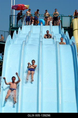 Hajdúszoboszló, Hungarospa Strand- és Gyógyfürdő-stock-foto
