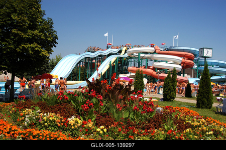 Hajdúszoboszló, Hungarospa Strand- és Gyógyfürdő-stock-foto