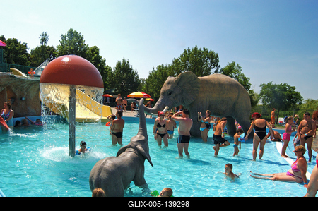 Hajdúszoboszló, Hungarospa Strand- és Gyógyfürdő-stock-foto