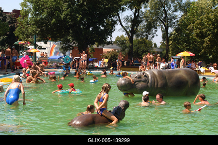 Hajdúszoboszló, Hungarospa Strand- és Gyógyfürdő-stock-foto