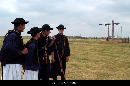 Hortobágyi pásztorok-stock-foto