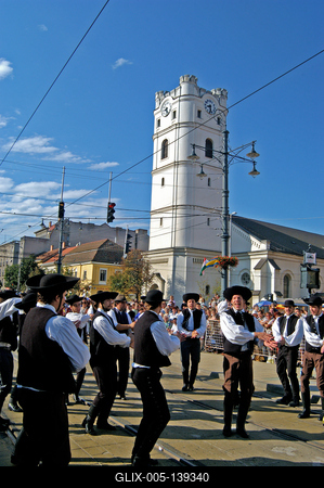 Virágkarnevál Debrecenben-stock-foto