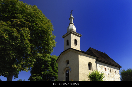 Tarnaszentmária, Római katolikus templom-stock-foto