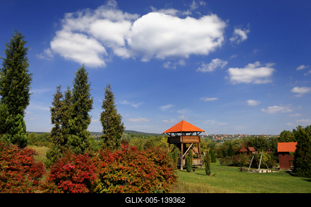 A Pákozd-Sukorói Arborétum-stock-foto