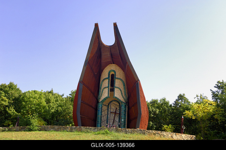 Pákozd, Don-kanyar Emlékkápolna-stock-foto