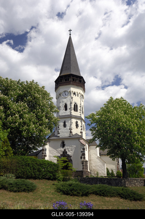Gyöngyöspata, Római katolikus templom-stock-foto